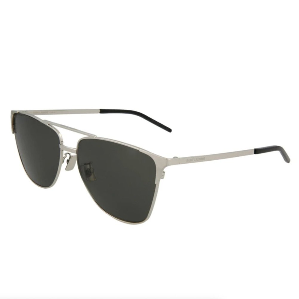 Saint Laurent Men's Silver Square Sunglasses!